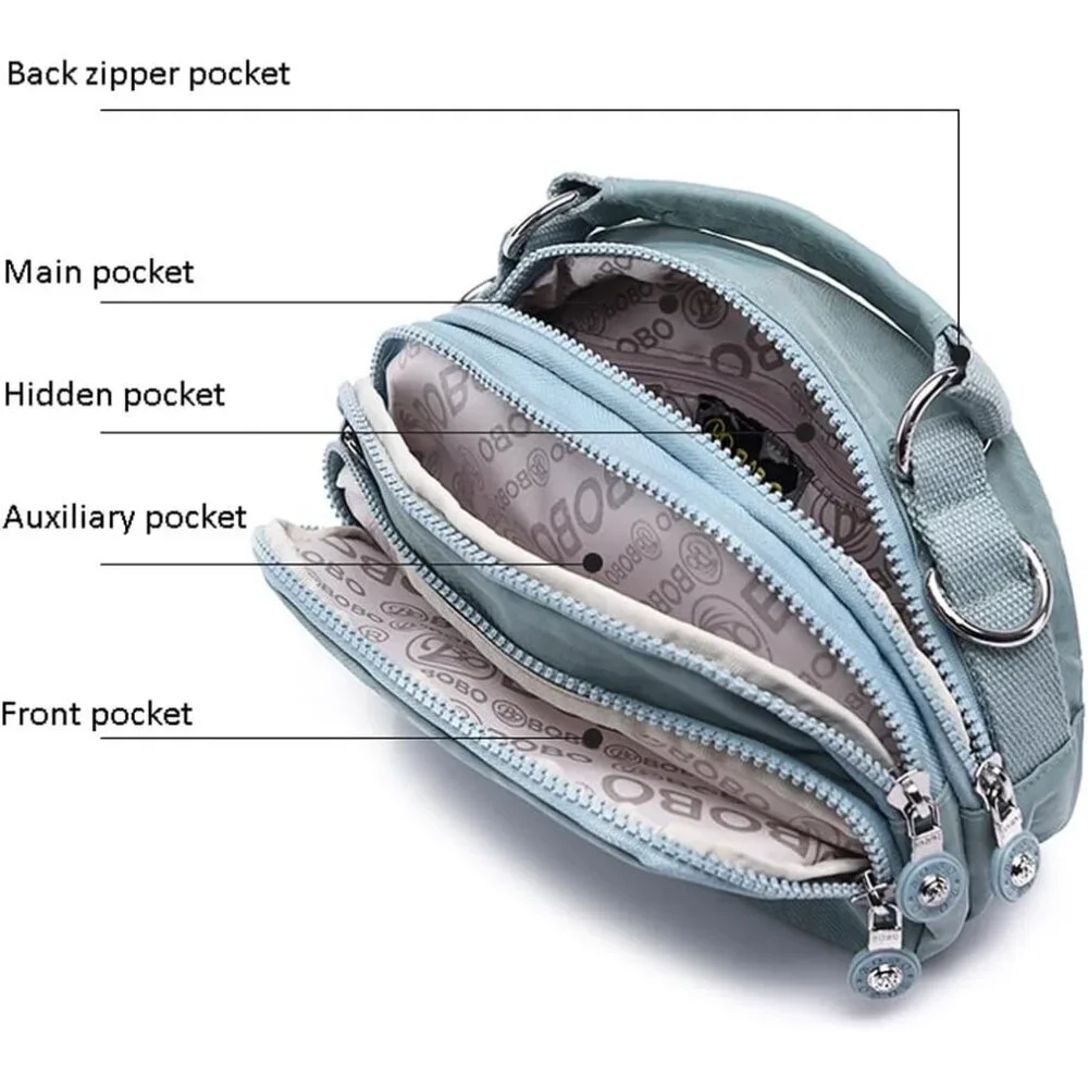Small Crossbody Bag for Women Zipper Wallet Handbag Purses Purse Stylish